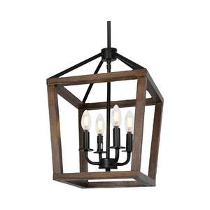 4-Light Rustic Chandelier