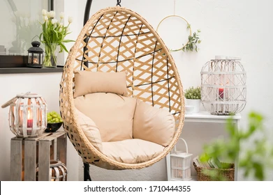 Bamboo hanging chair