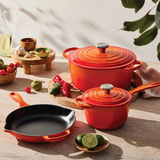 Le Creuset Cast Iron Cookware Set