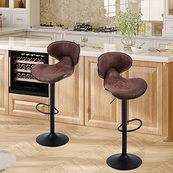 SUPERJARE Adjustable Bar Swivel  Stools