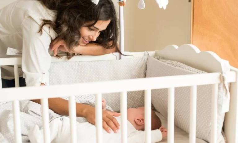 Baby Sleep in a Mini Crib