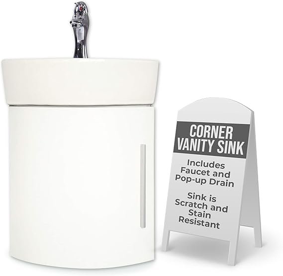 Myrtle Small Corner Cabinet Vanity