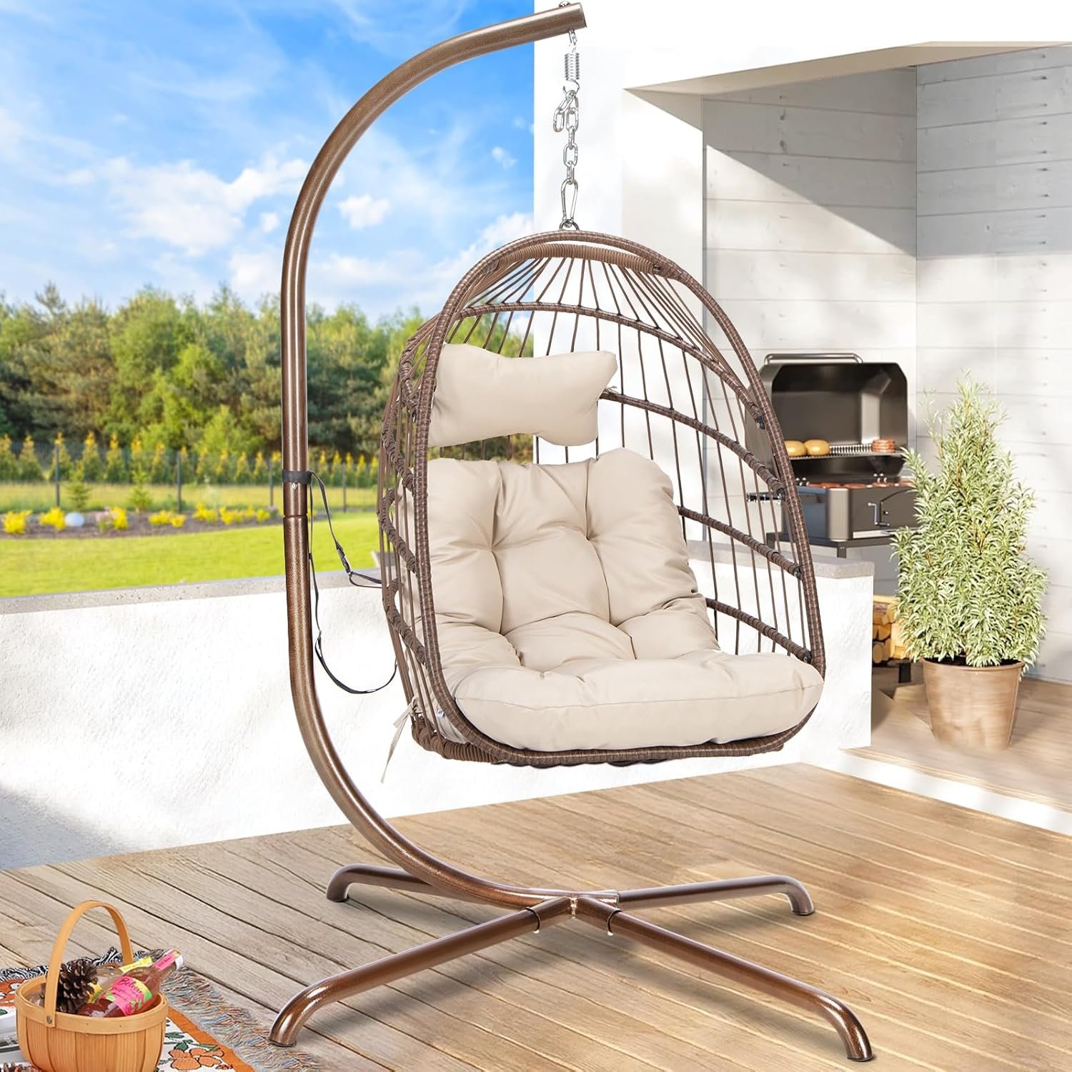 Hanging Chair with Stand