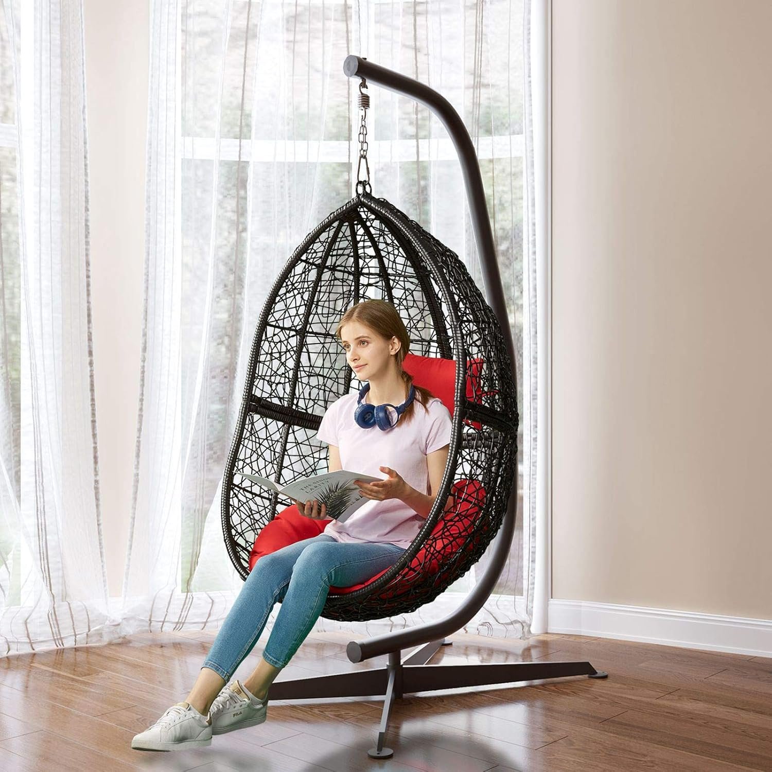 Hanging egg chair without stand