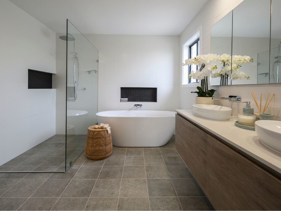 Prepare the area for a frameless shower screen