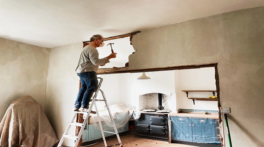 Knocking down load-bearing walls