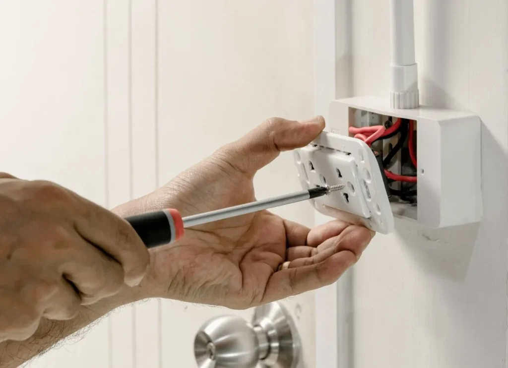 Rewiring electrical outlets