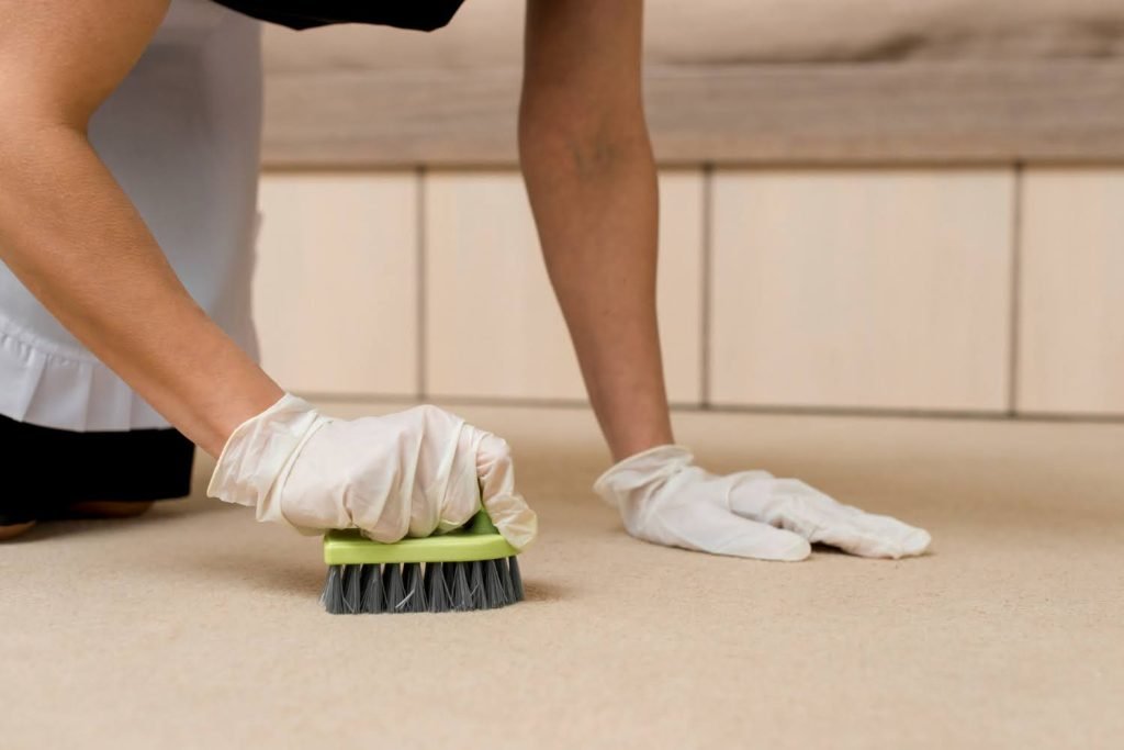 Spot clean spills immediately