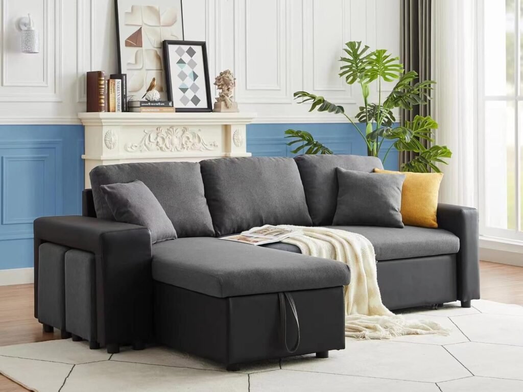 Sleeper sectional sofa