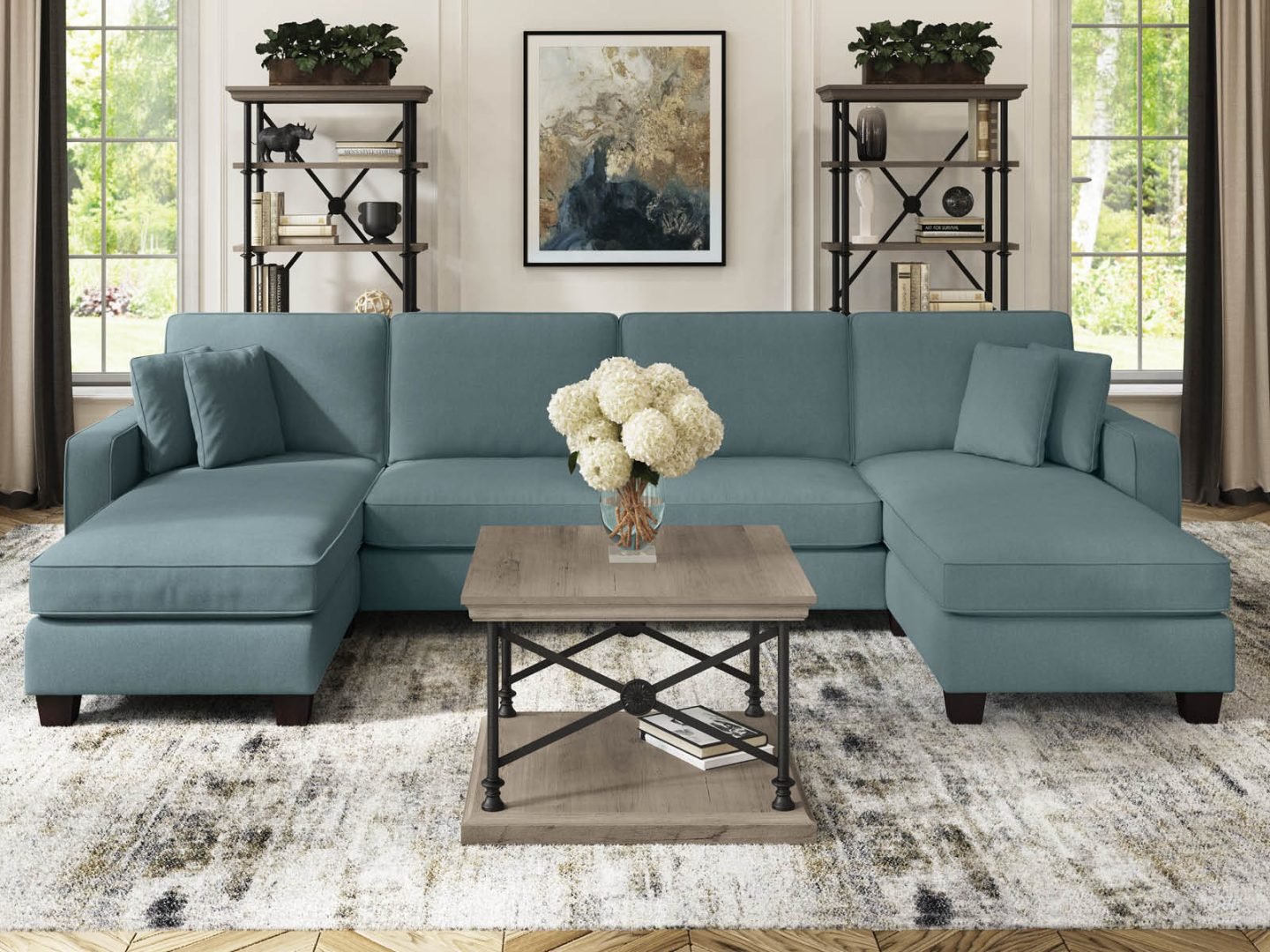 Benefits-of-a-U-Shaped-Sofa-Sectional