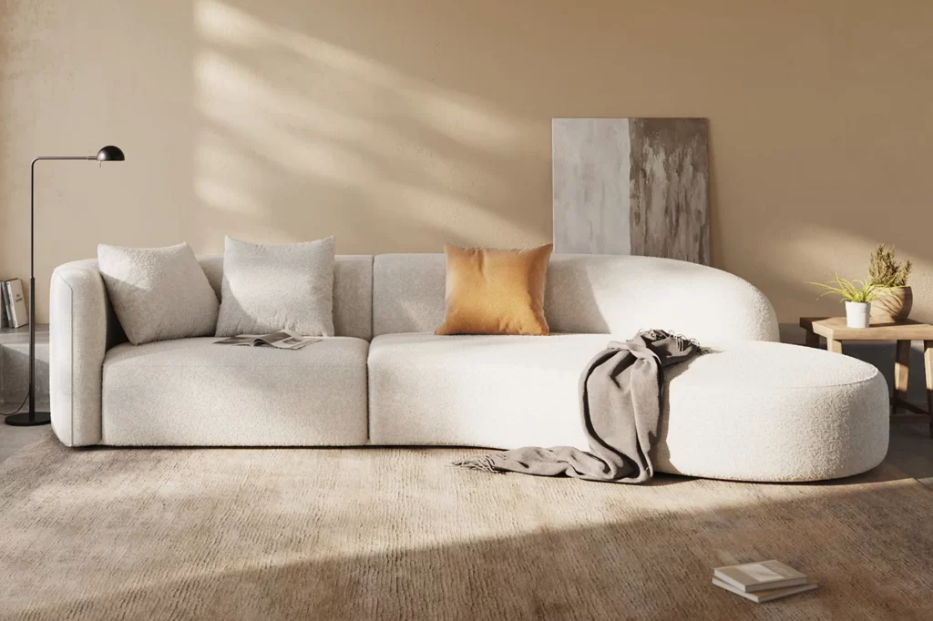 Curved-Sectional-Sofa-a-Touch-of-Sophistication