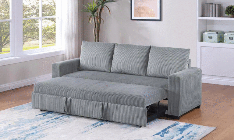Space with Convertible Sectional Sofas