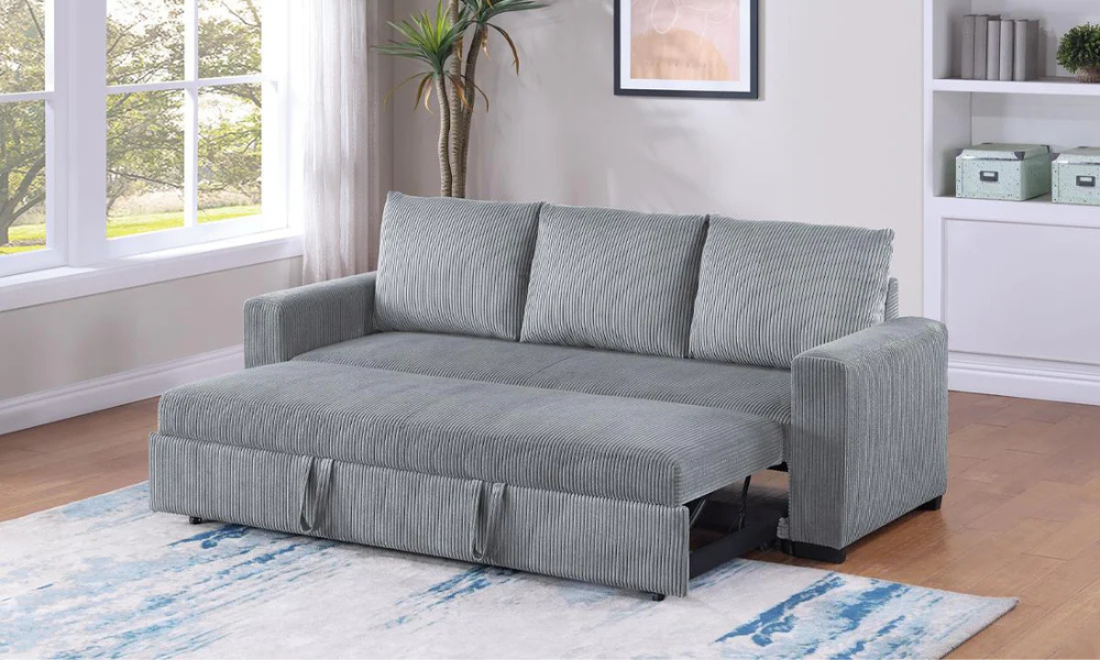 Space with Convertible Sectional Sofas