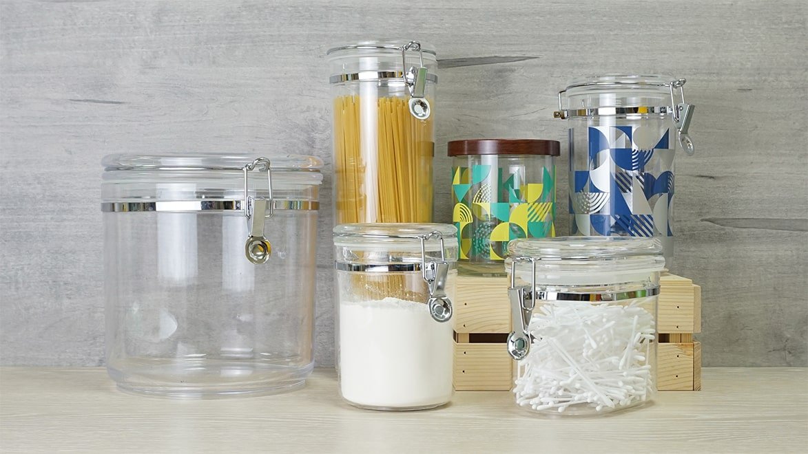Clear Canisters and Jars