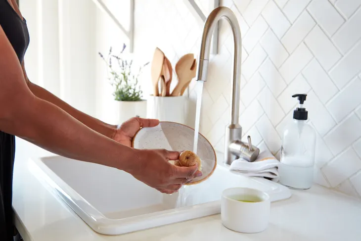 Dish Soap and Warm Water