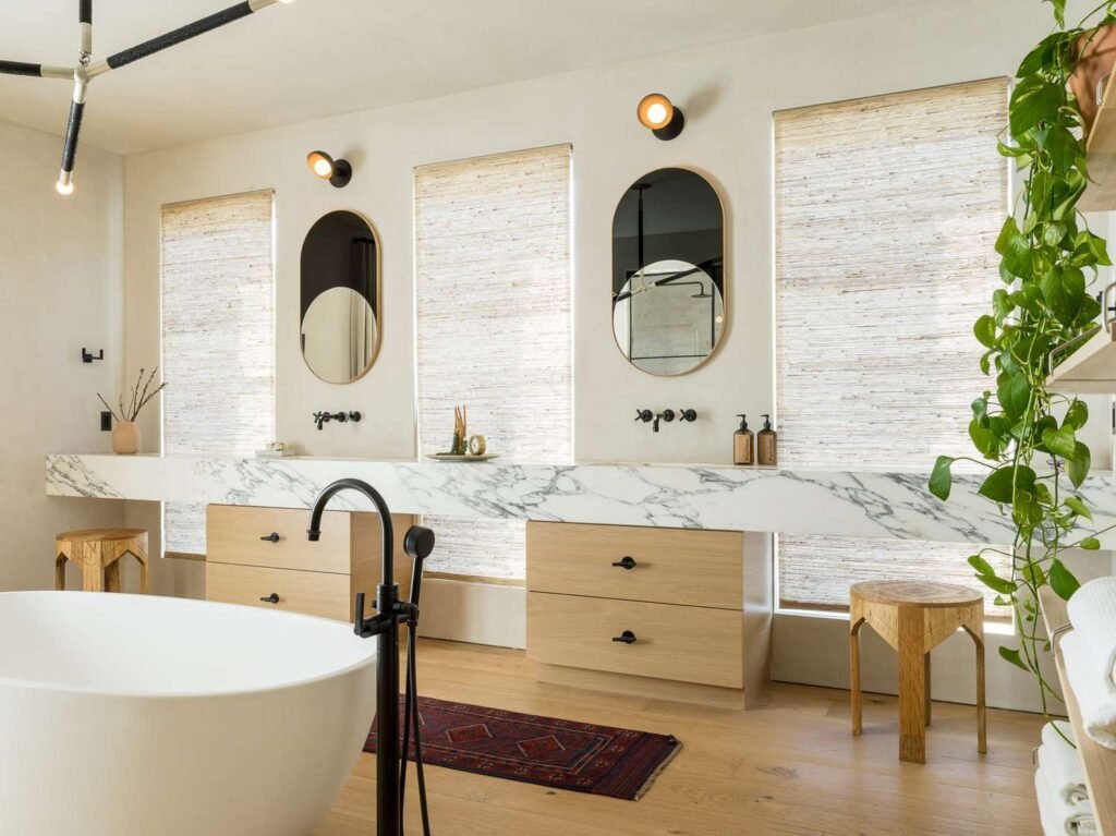 Master bathroom counter organization ideas