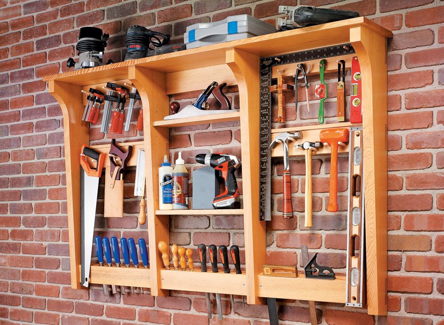 Wall-Mounted Tool Racks