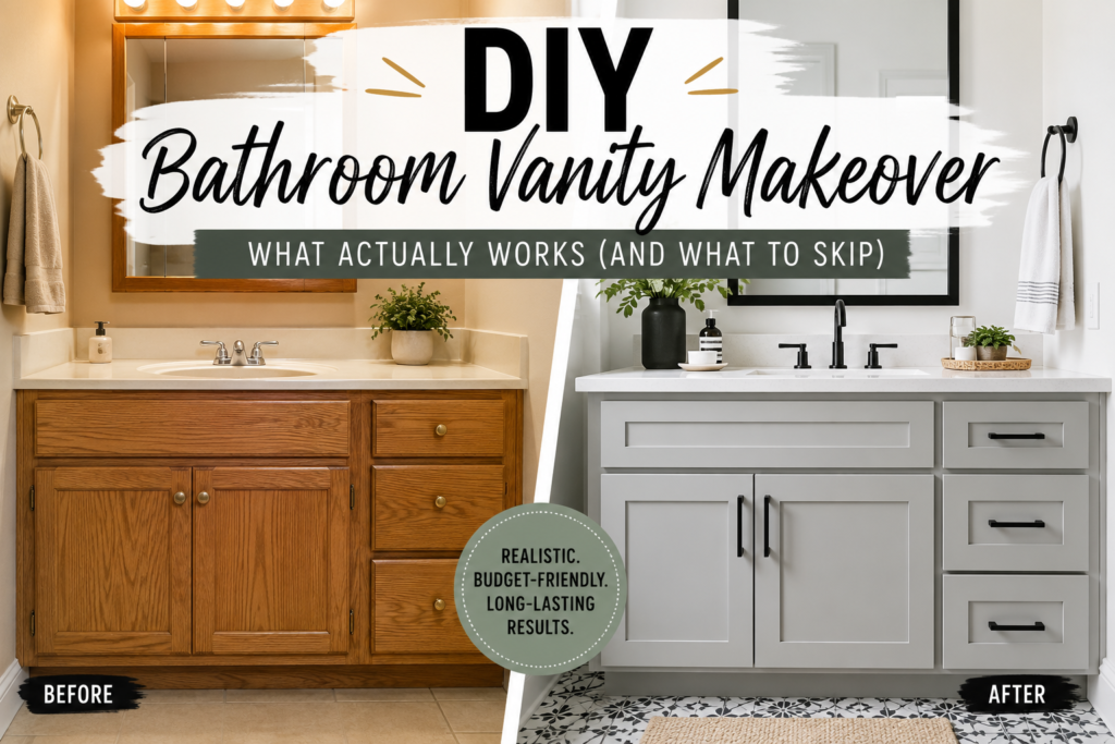 DIY Bathroom Vanity Makeover: What Actually Works (And What to Skip)