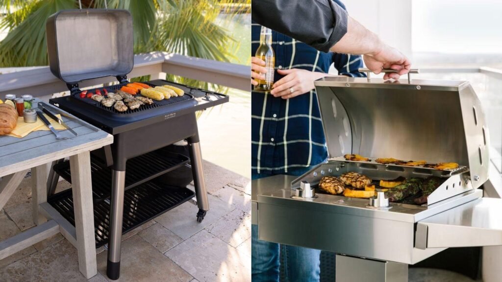 Gas Grill vs Electric Grill Side-by-Side