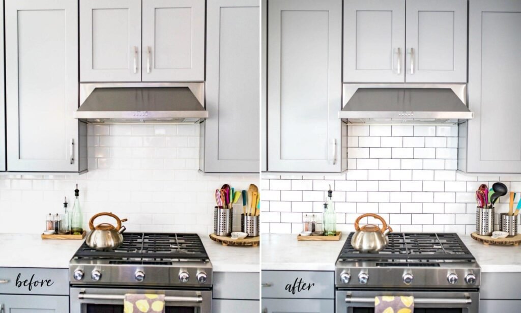 Kitchen Backsplash Before & After Transformation