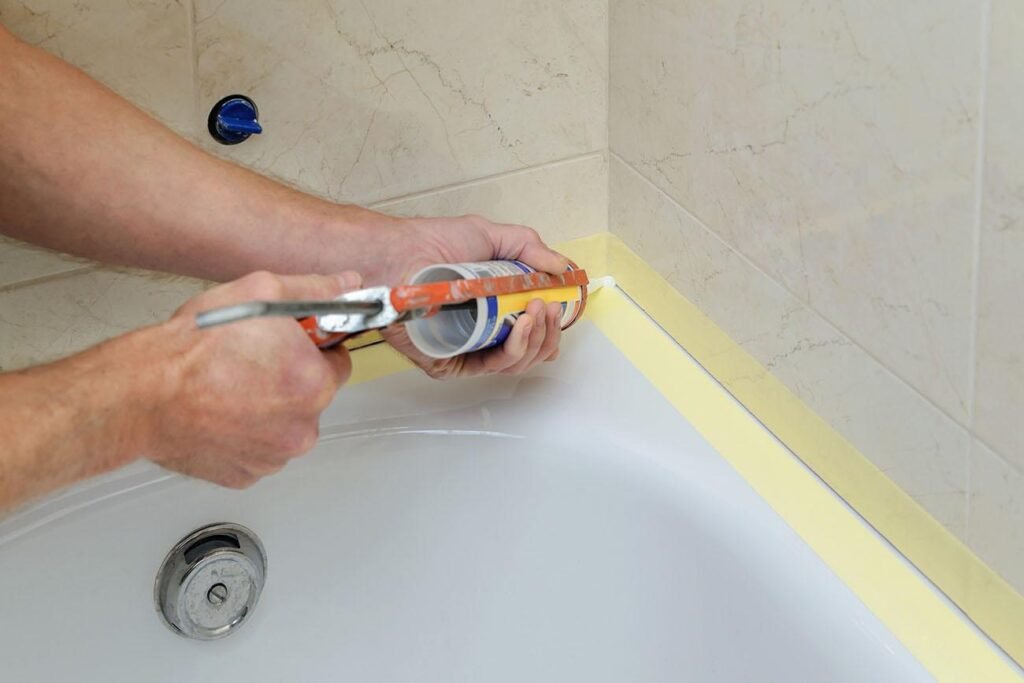 Shower Corner Sealing